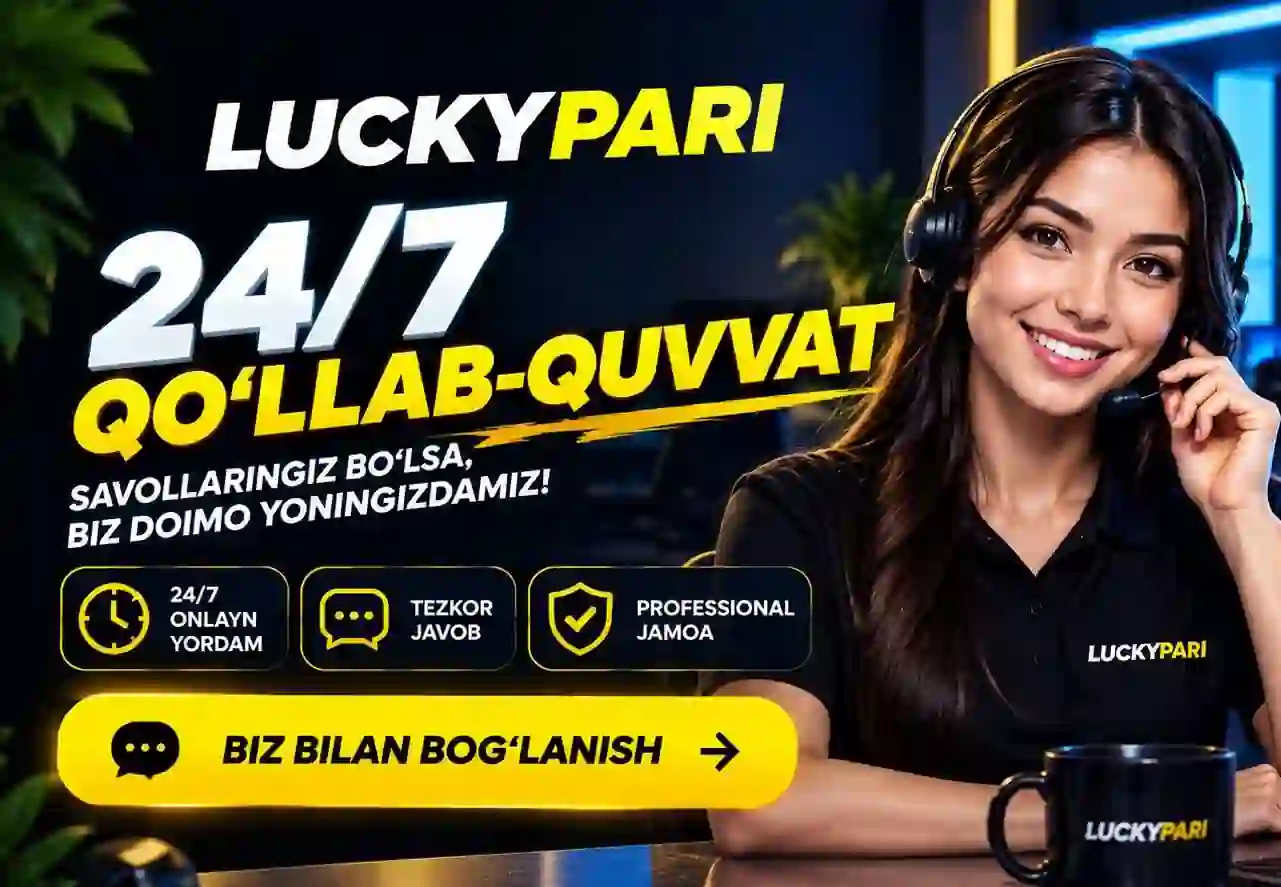 LuckyPari Uz Texnik yordam operatori